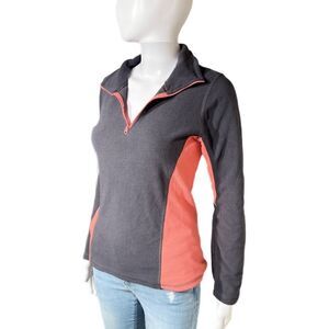 Old Navy Two-tone 1/4 Zip Fleece Pullover